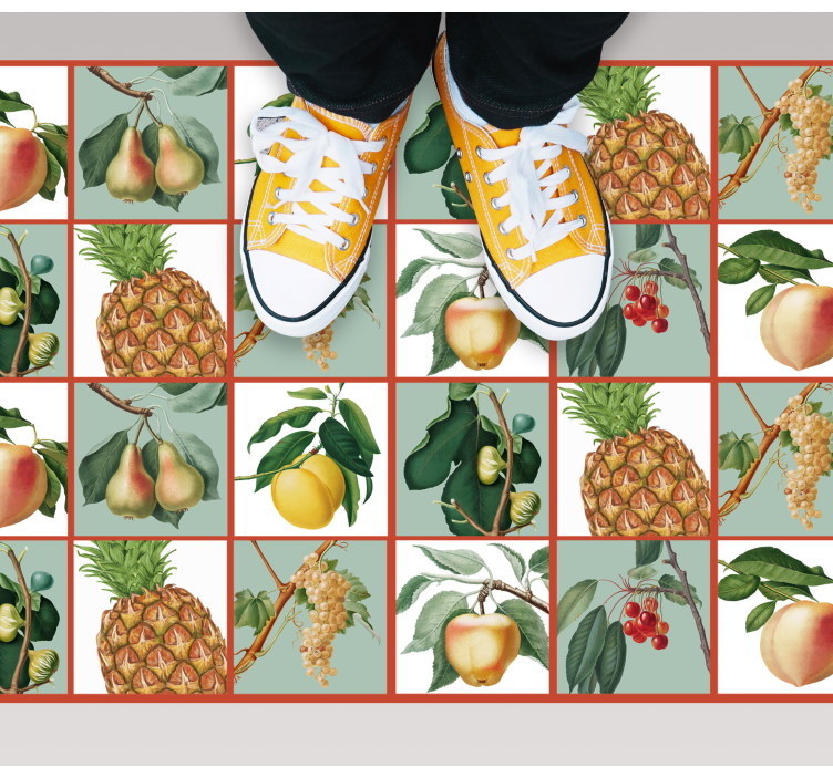 Vinyl Teppich Küche Frisches obst-design - TenStickers