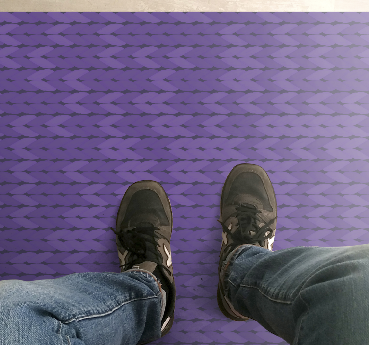 Vinylteppich minimalistisch Lila seile - TenStickers