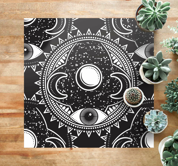 Vinyl Teppich Mandala himmlisches mandala-muster - TenStickers