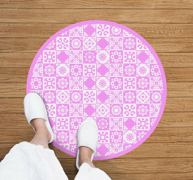 Vinyl Teppich Mandala mandala inspirierter kreis - TenStickers