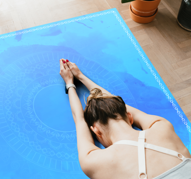 Vinyl Teppich Mandala mandala-meditationskreis - TenStickers