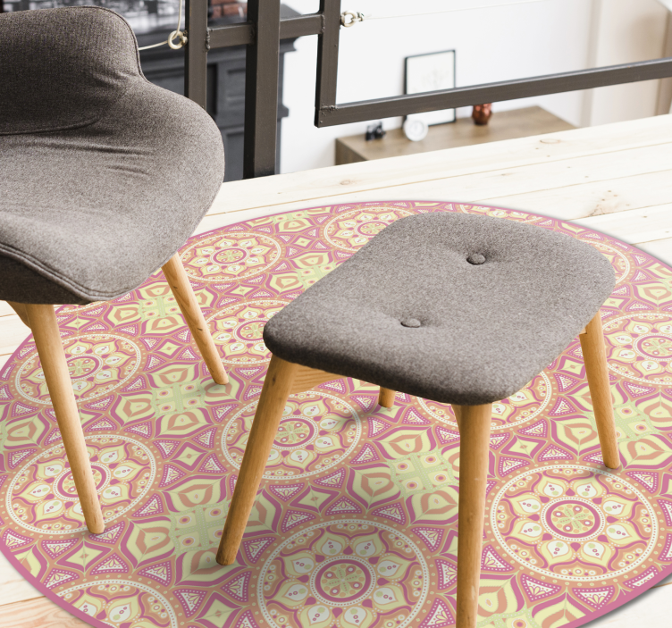 Vinyl Teppich Mandala mandala muster kreis - TenStickers