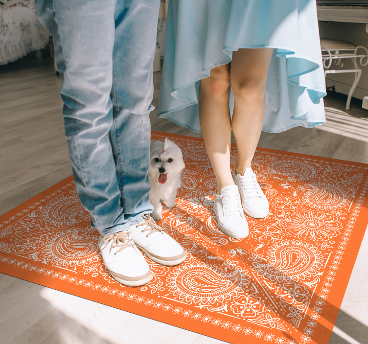 Vinyl Teppich Mandala mandala-ornament - TenStickers