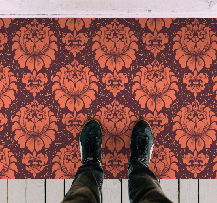 Vinyl Teppich Mandala verzierte symmetrie - TenStickers