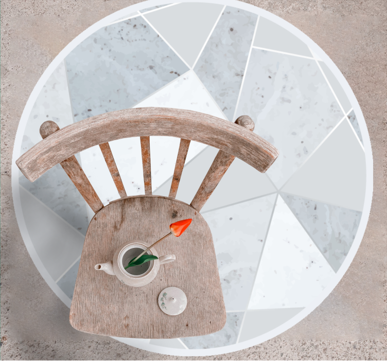 Vinyl Teppich Marmor marmor geometrisch - TenStickers