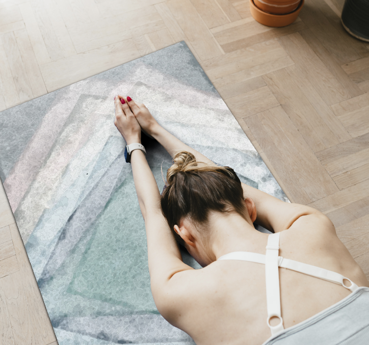 Vinyl Teppich Marmor marmor symmetrie - TenStickers