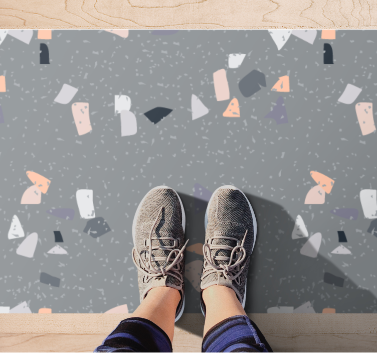 Vinyl Teppich Marmor abstrakte figuren - TenStickers