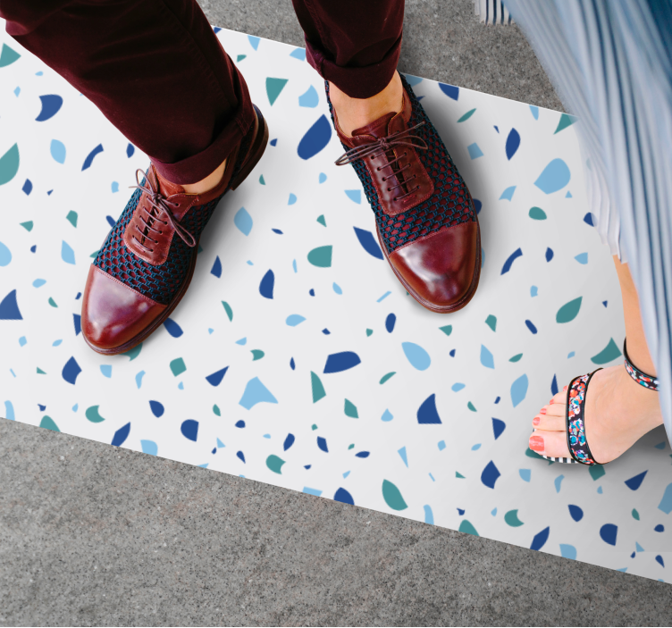 Vinyl Teppich Marmor buntes muster - TenStickers