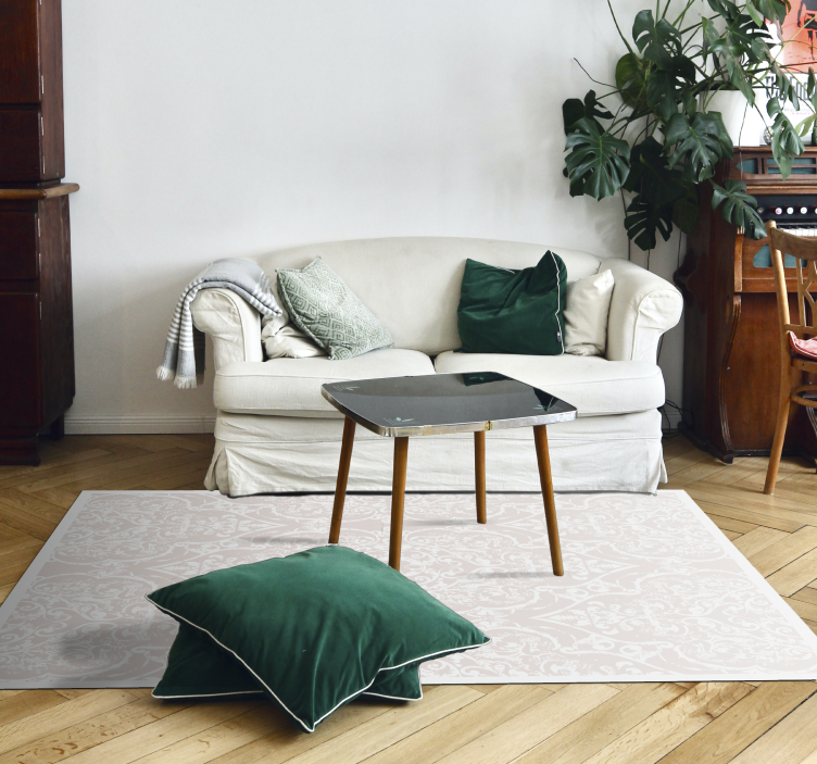 Vinyl Teppich Wohnzimmer elegantes gemustertes design - TenStickers