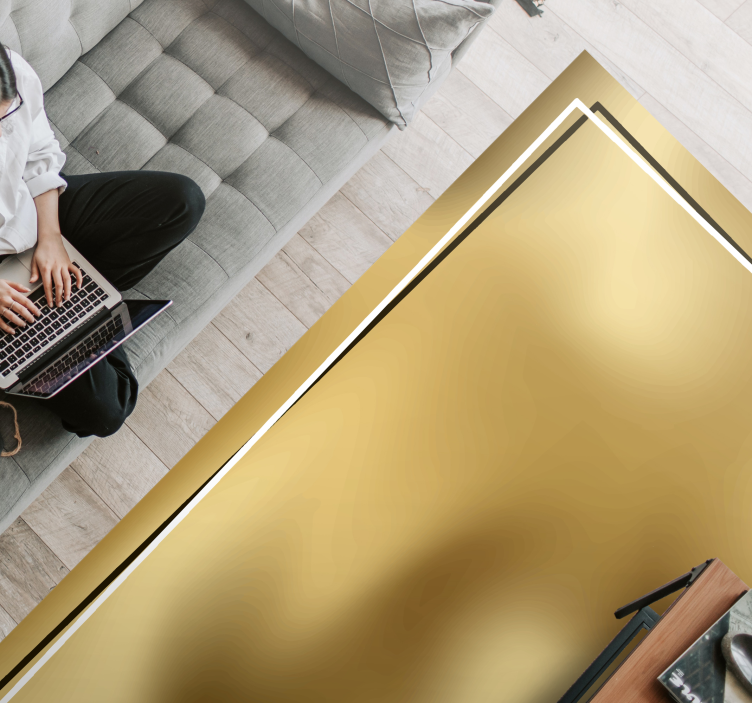 Vinyl Teppich minimalistisch metallischer glanz - TenStickers