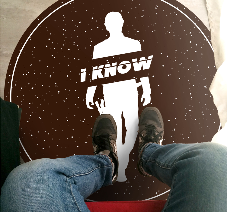 Vinyl teppich minimalistisch mit klarer silhouette - TenStickers