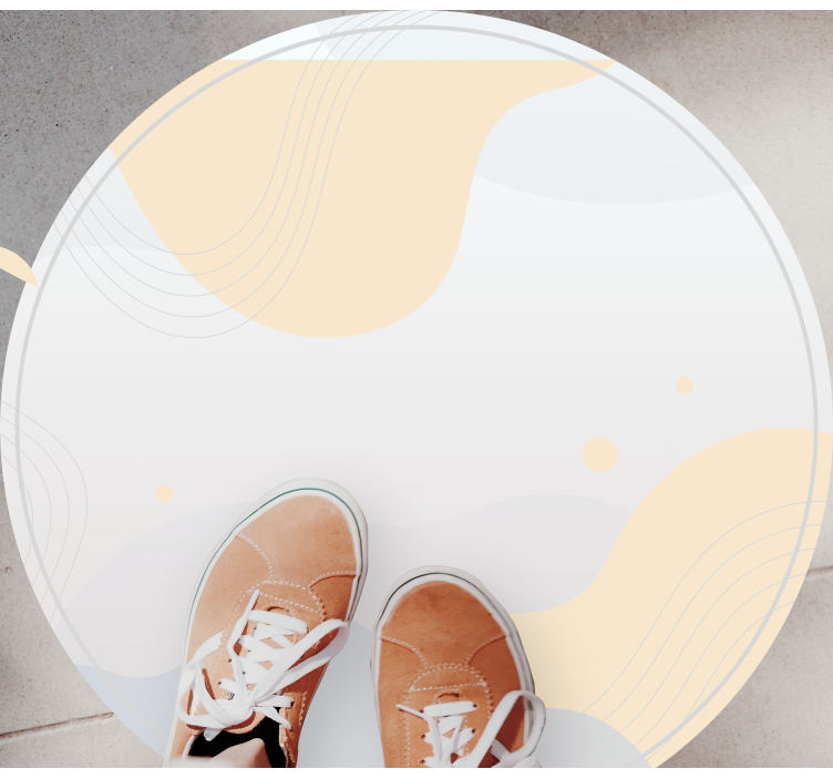 Vinyl Teppich minimalistisch sanfte wellenmotive - TenStickers