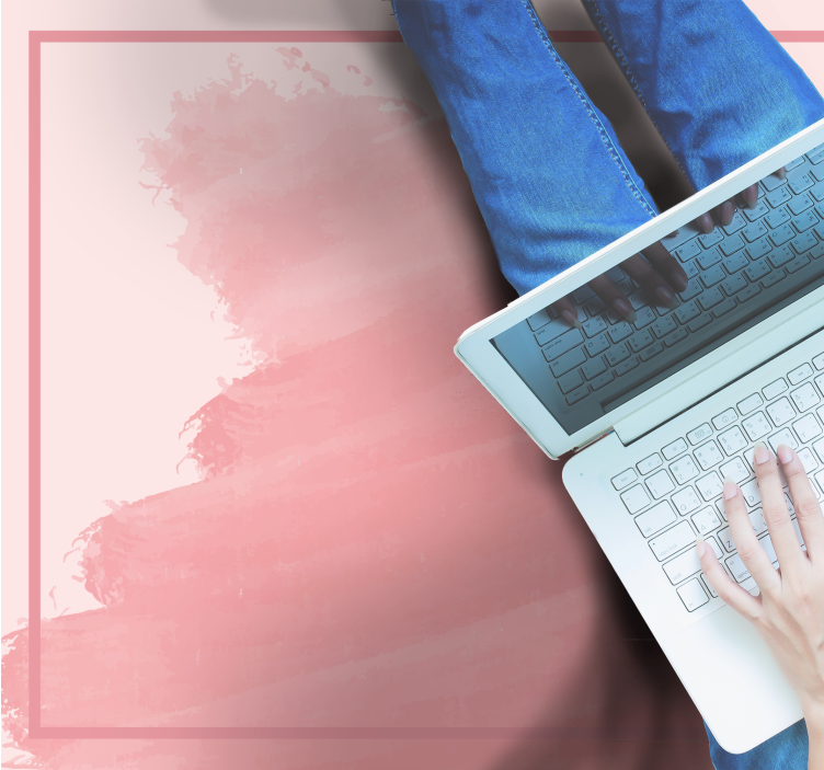 Vinyl Teppich Schlafzimmer zarte rosatöne - TenStickers