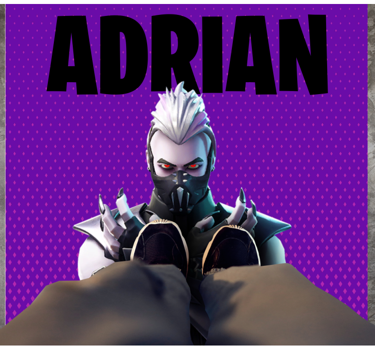 Vinyl Teppich Jugendzimmer anpassbarer spielname - TenStickers