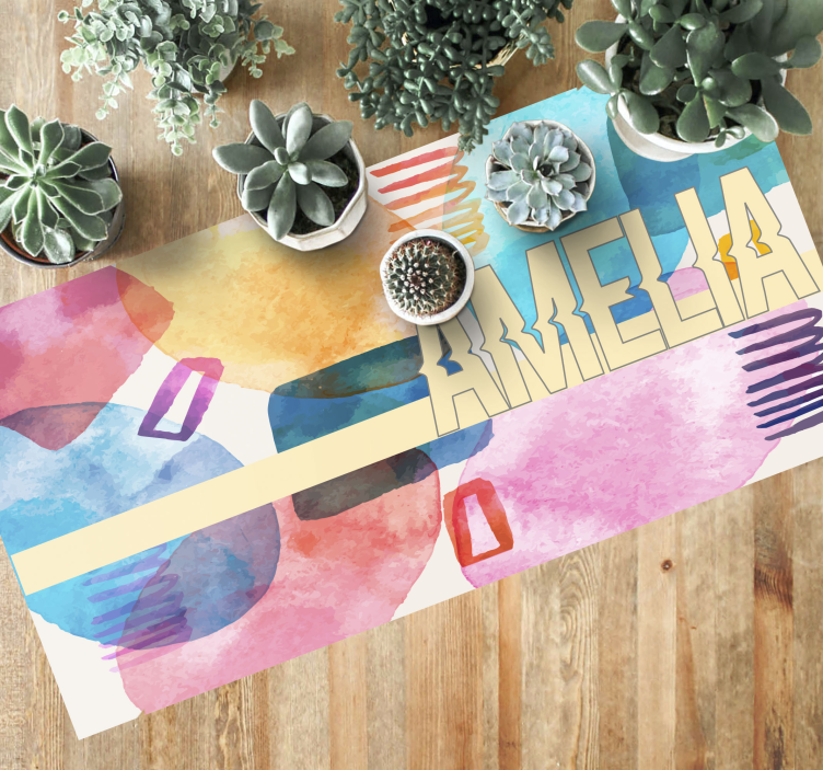 Vinyl Teppich mit Namen benutzerdefinierter name - TenStickers
