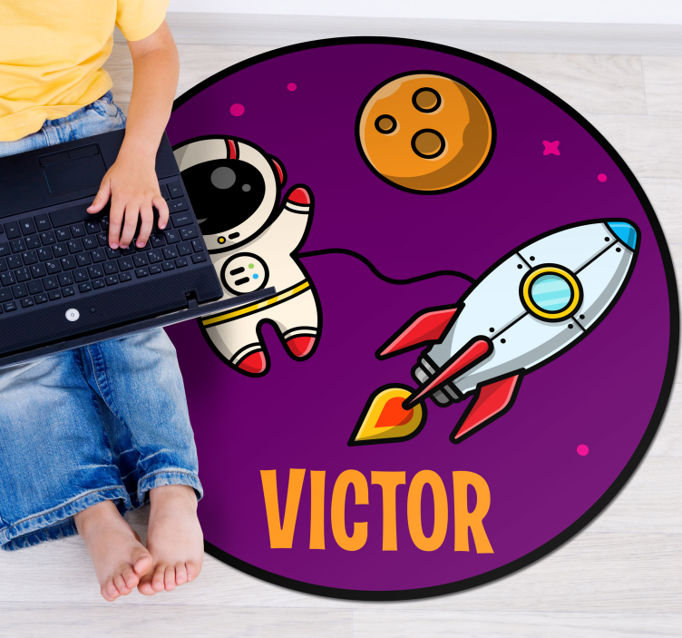 Vinyl Teppich kindlich expedition mit namen - TenStickers