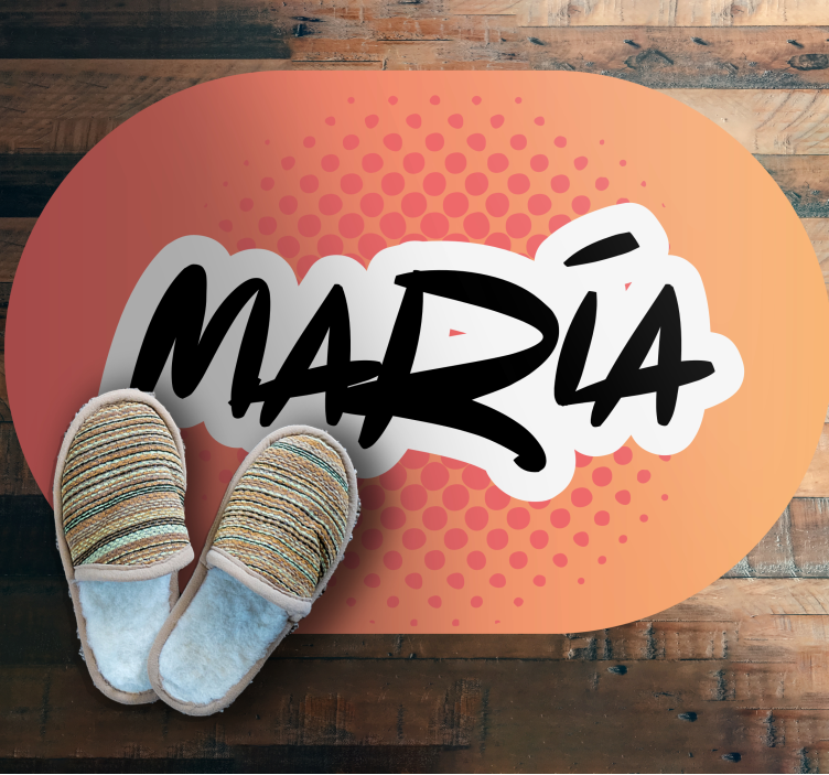 Vinyl Teppich mit Namen namensgestaltung - TenStickers