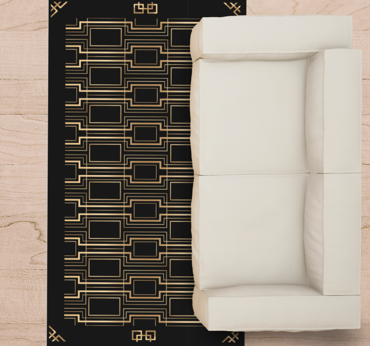 Vinyl Teppich modern elegante geometrische muster - TenStickers