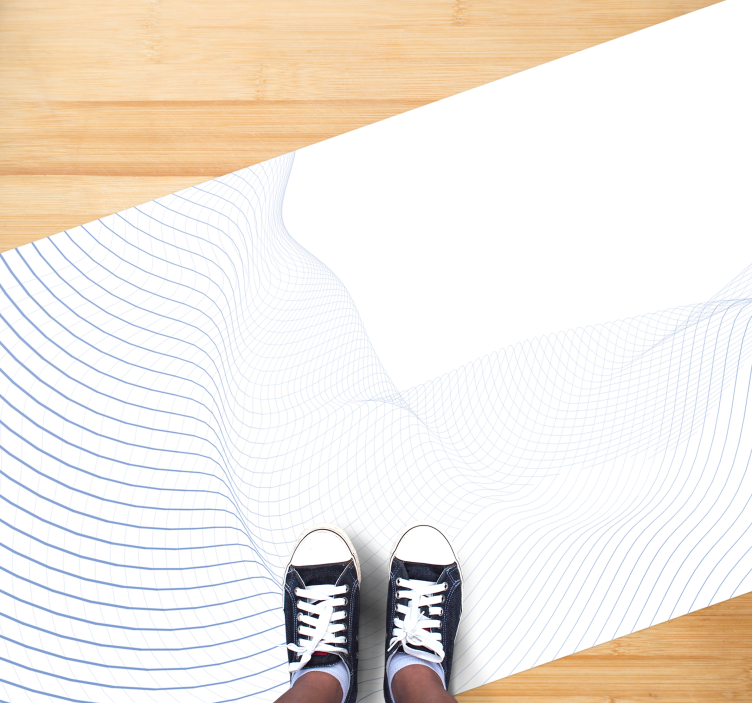 Vinyl Teppich modern flüssiges wellenmuster - TenStickers