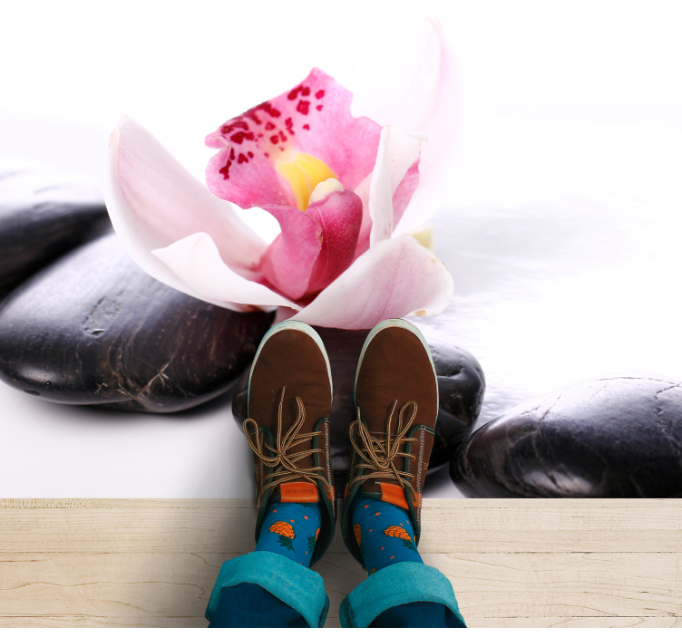 Vinyl Teppich Natur elegante florale gelassenheit - TenStickers