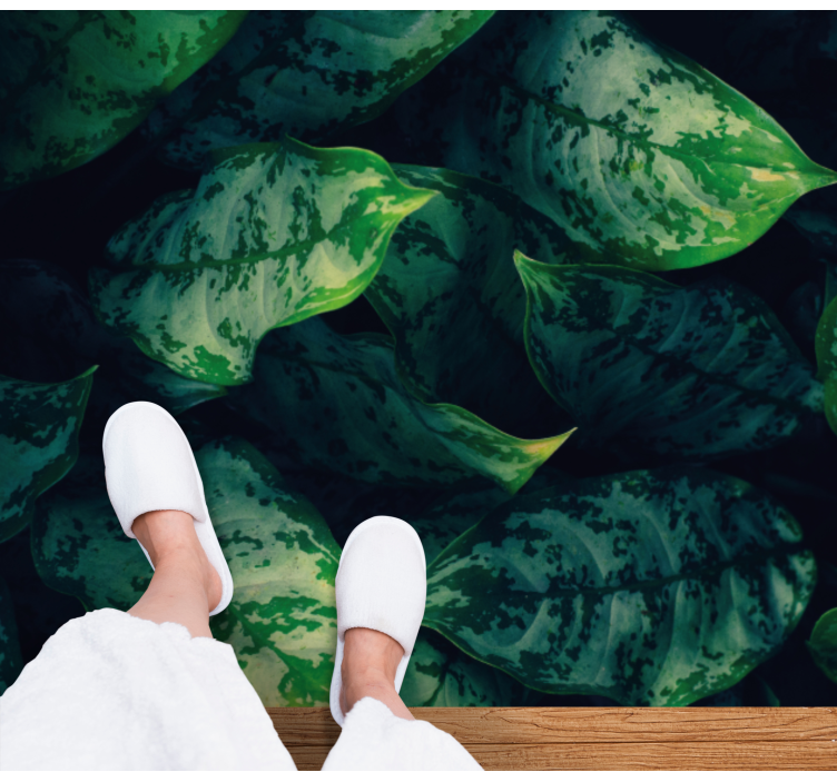 Vinyl Teppich Natur leuchtend grüne blätter - TenStickers