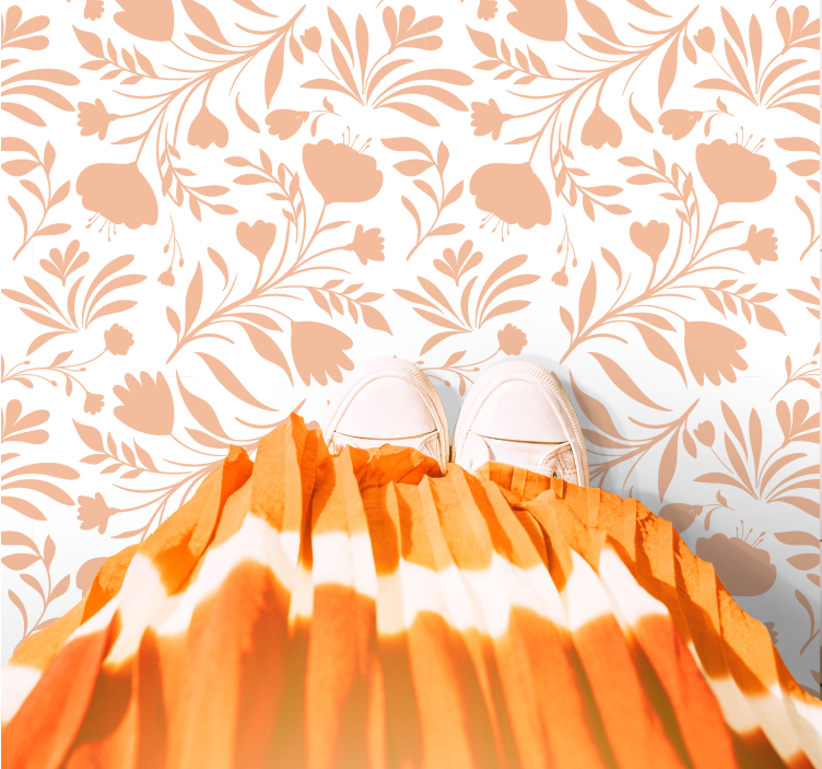 Vinyl Teppich Pflanzen blumenmuster - TenStickers