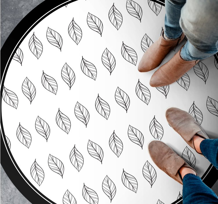 Vinyl Teppich Blumen botanischer Überblick - TenStickers