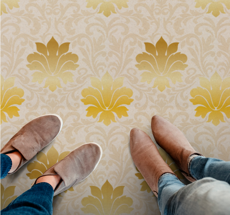 Vinyl Teppich Vintage barock muster eleganz - TenStickers