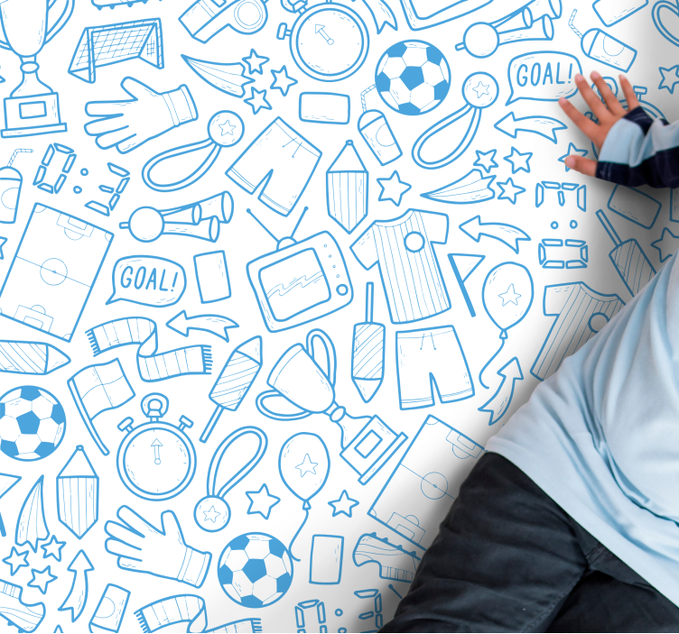 Vinyl teppich spiele mit sportelementen - TenStickers