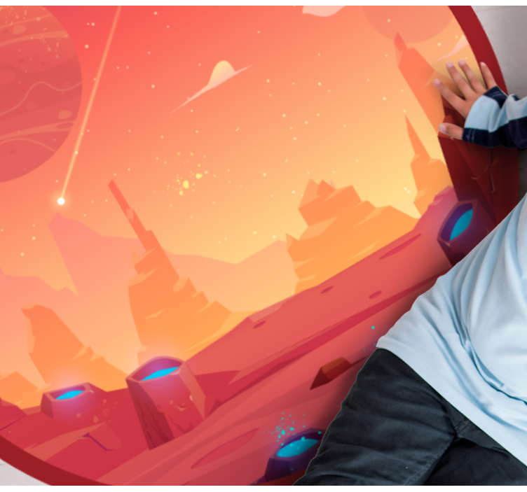 Vinyl Teppich Sterne kosmische wüstenszene - TenStickers