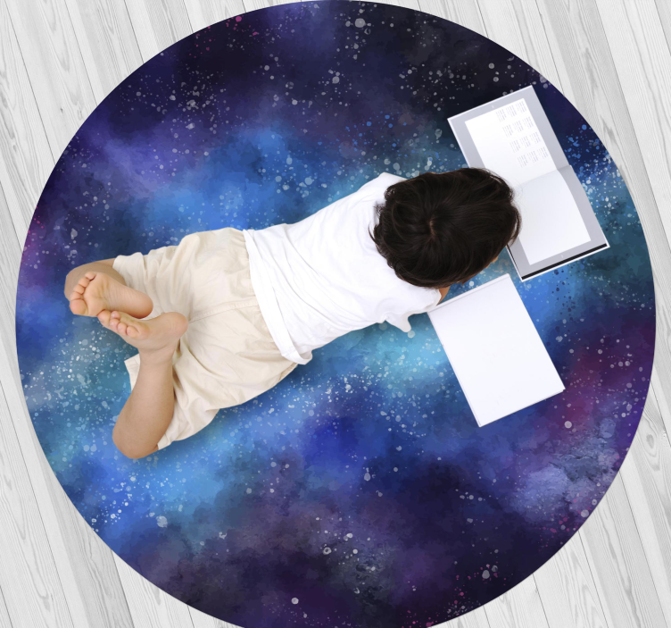 Vinyl Teppich Sterne von der galaxie inspirierte oase - TenStickers