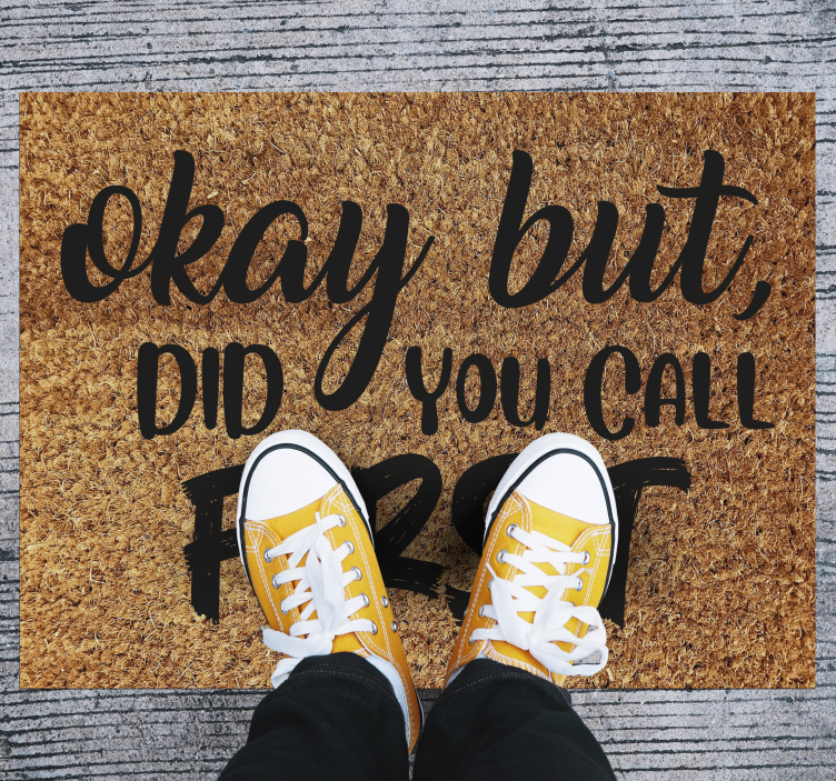 Vinyl Teppich Eingang lustiger spruch willkommen - TenStickers