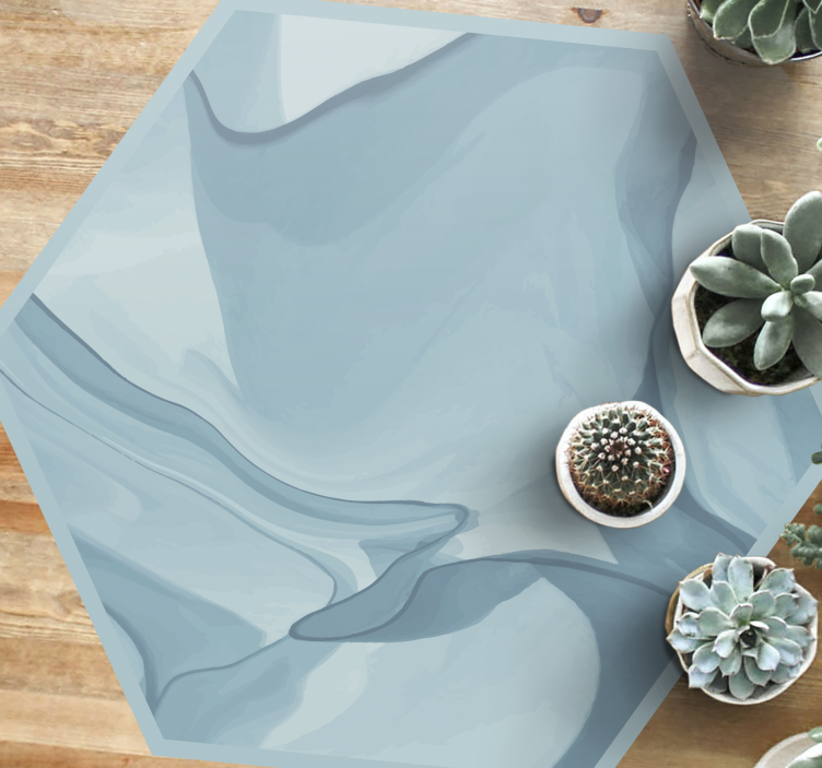 Vinyl Teppich Textur abstrakte blaue wellen - TenStickers