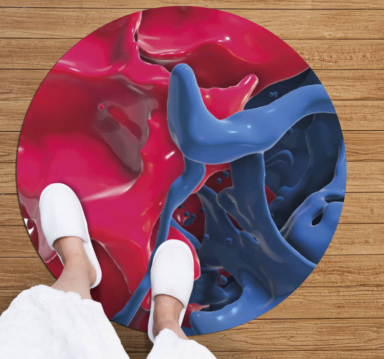 Vinyl Teppich Textur abstrakter farbstrom - TenStickers