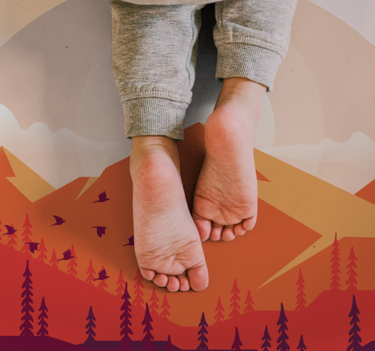 Vinyl Teppich Textur berglandschaft - TenStickers