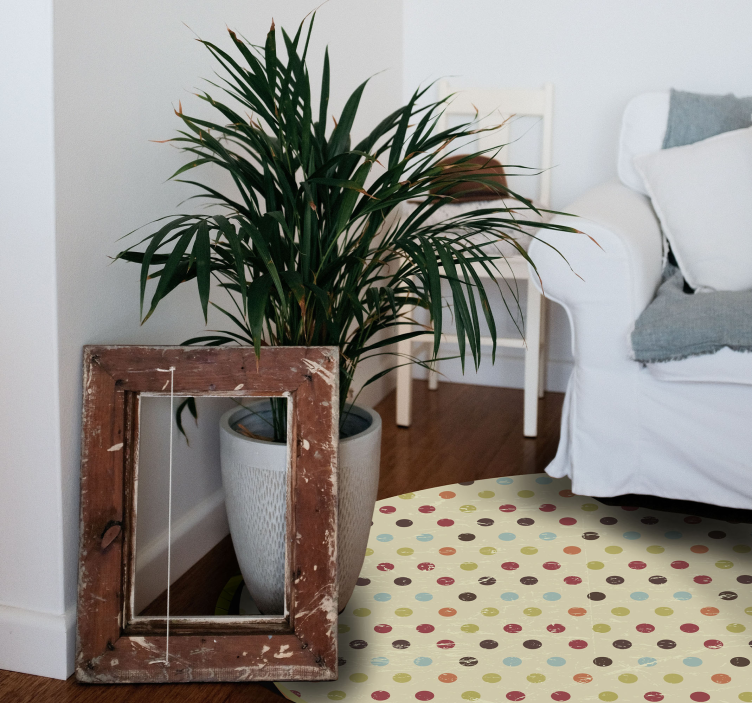 Vinyl Teppich Textur gepunktete textilien - TenStickers