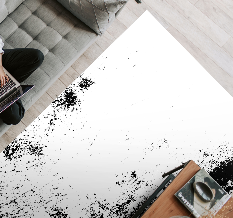 Vinyl teppich textur im kontrastreichen grunge stil - TenStickers