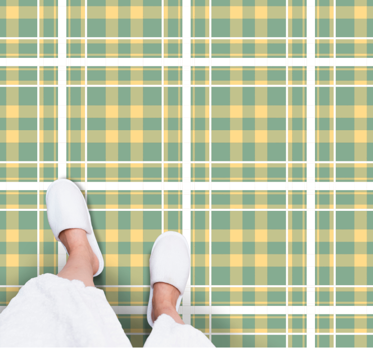 Vinylteppich Streifen kariertes motiv - TenStickers