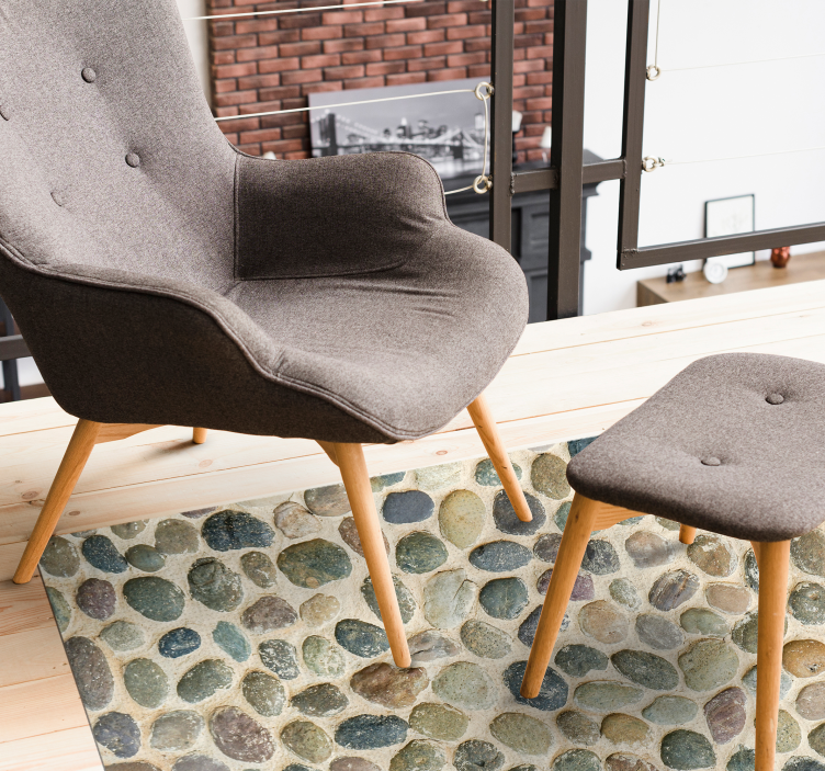 Vinyl Teppich Textur kieselstein-kunstwerk - TenStickers