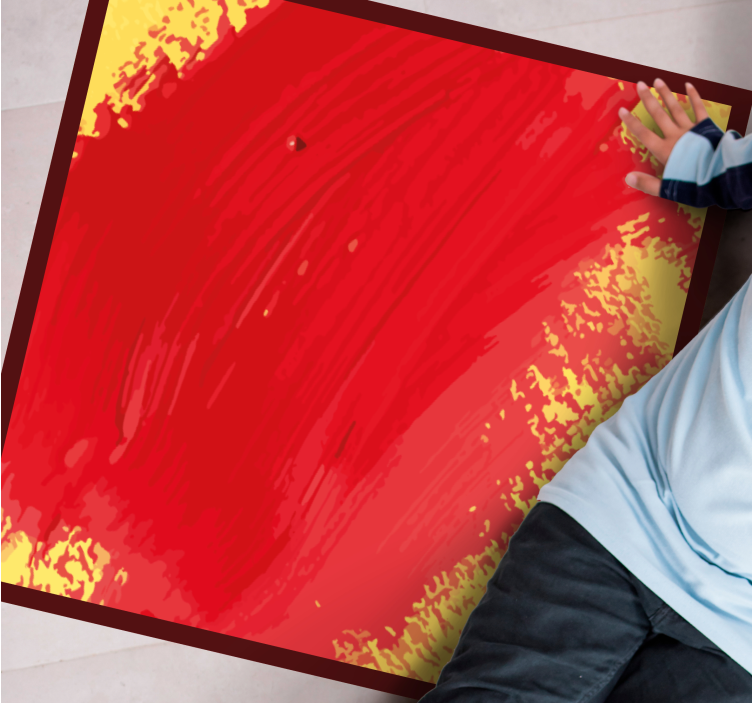 Vinyl Teppich modern lebendige farbspritzer - TenStickers