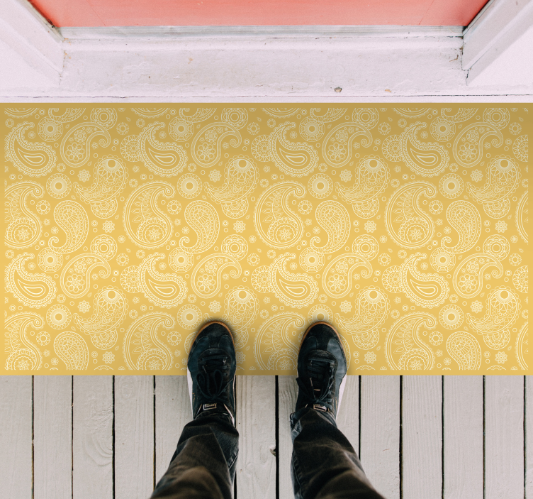 Vinyl Teppich Textur paisley-komplexität - TenStickers