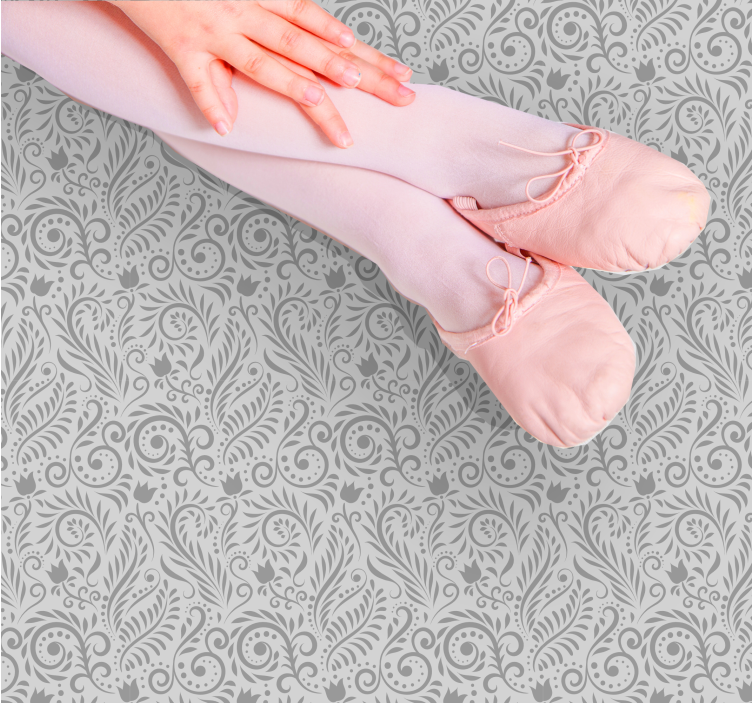 Vinyl Teppich modern raffiniertes botanisches motiv - TenStickers