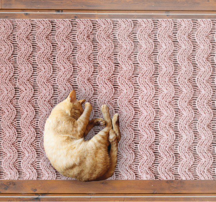 Vinyl Teppich Schlafzimmer wellenmuster - TenStickers