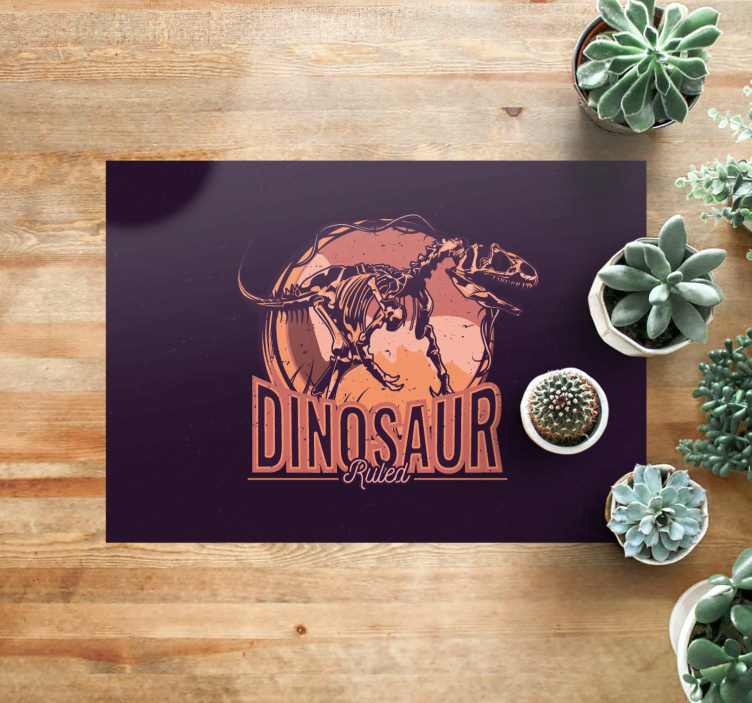 Vinyl Teppich Tiere dinosaurier-grafikbild - TenStickers