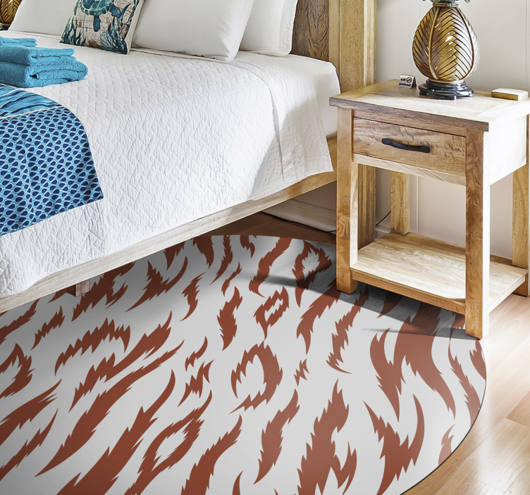 Vinyl Teppich Tiermuster tigerstreifenmotiv - TenStickers