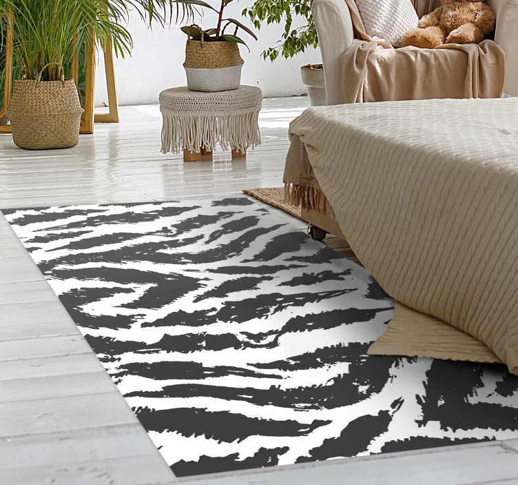 Vinyl Teppich Tiermuster zebrastreifen-konzept - TenStickers