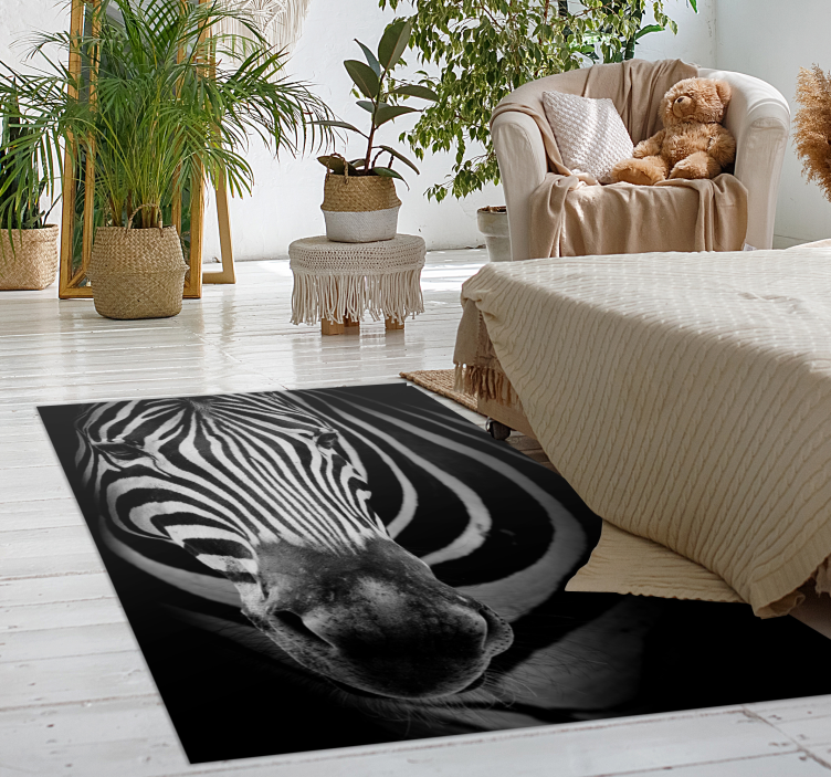 Vinyl Teppich Tiere zebrastreifen-print - TenStickers