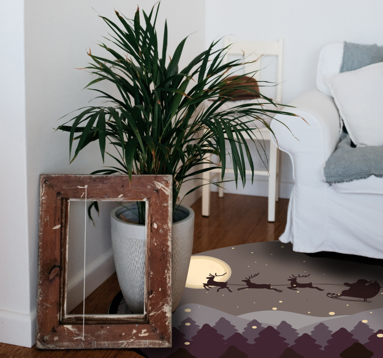 Vinyl Teppich Weihnachten festliche nachtszene - TenStickers