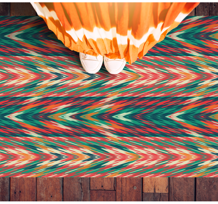 Vinylteppich Streifen dynamische farbwellen - TenStickers