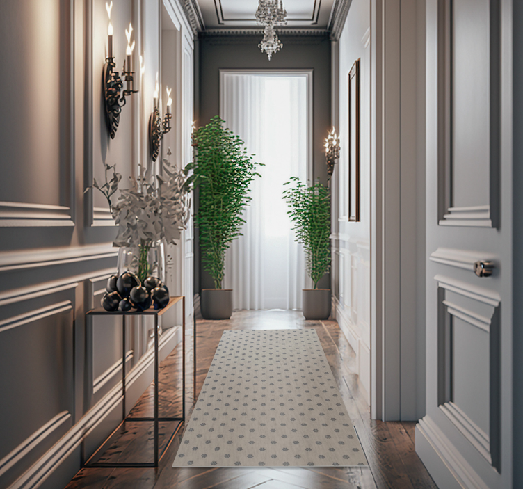 Vinylteppich Pflanzen Muster kleine blumen - TenStickers